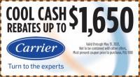 Cool Cash Rebates Up To $1,650