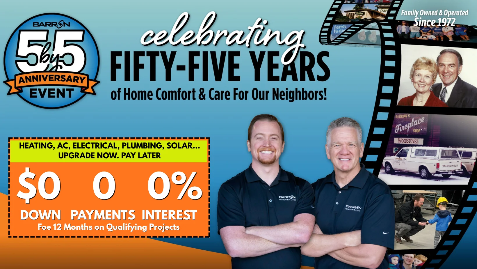 Barron 5 by 5 Anniversary Event — celebrating fifty-five years