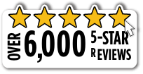 Over 6,000 5 Star Reviews