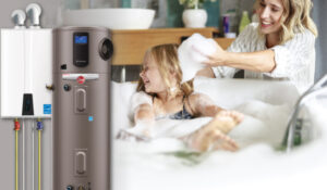 water-heater-image-with-mom-bathing-daughter-in-background