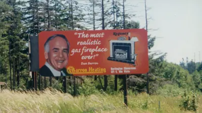 Old Fireplace Billboard Photo