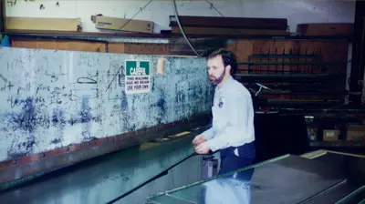 Technician at Old Meridian Fabrication Shop Photo